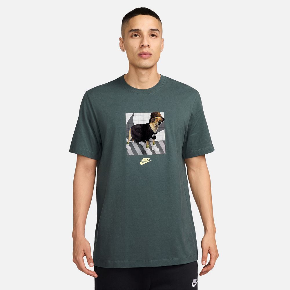 Men s Nike Club Dog Crewneck Graphic Tee