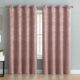 VCNY Home Rosalie Jacquard Grommet 1 Window Curtain Panel