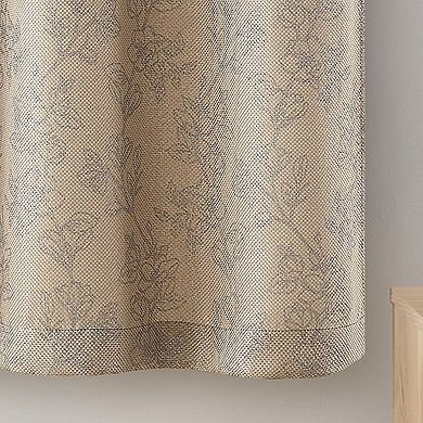 VCNY Home Carmen Floral Rod Pocket 2 Window Curtain Panels