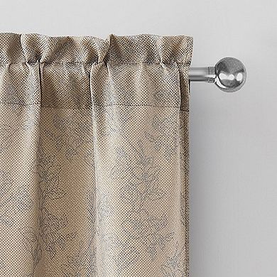 VCNY Home Carmen Floral Rod Pocket 2 Window Curtain Panels