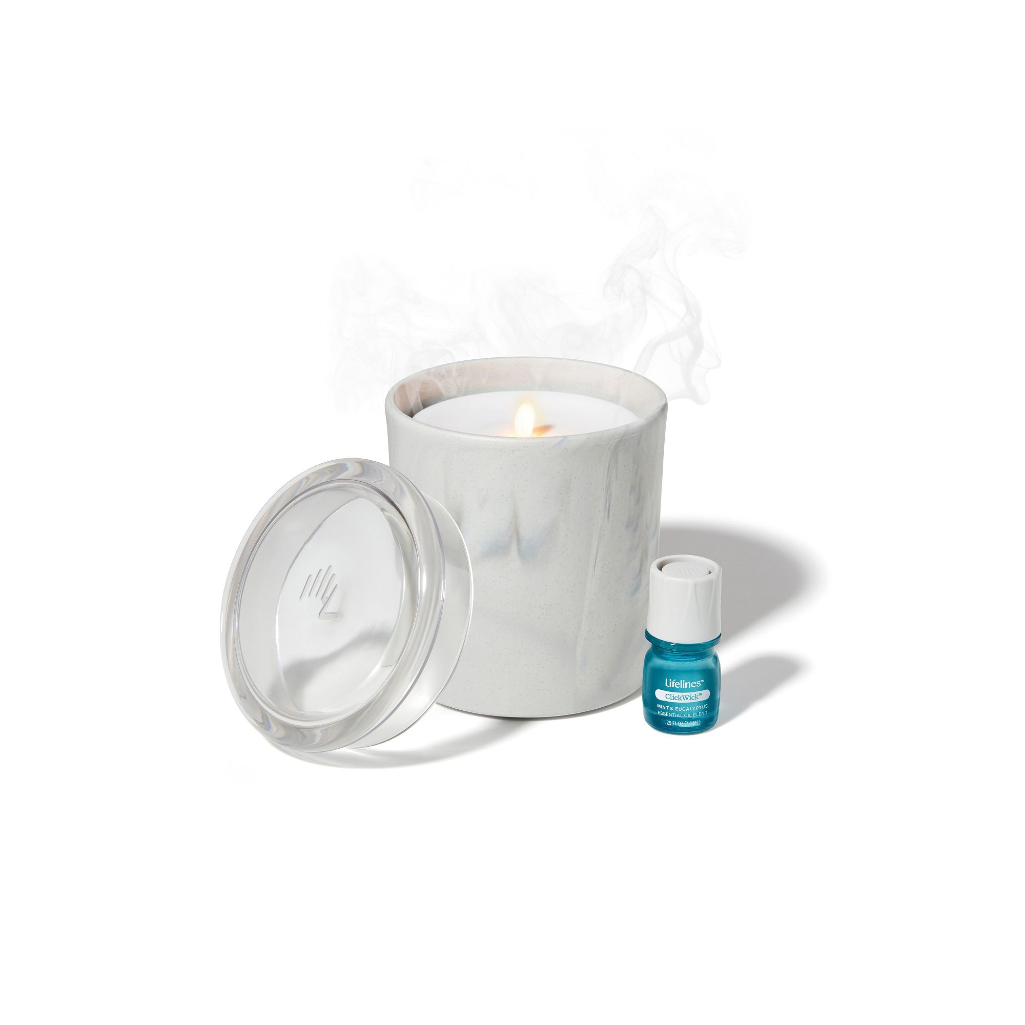 Lifelines Flameless Candle Diffuser, Marble