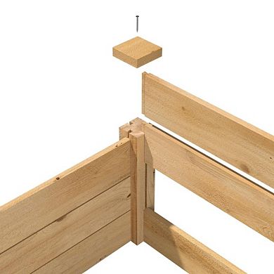 Cedar Wood Raised Garden Bed