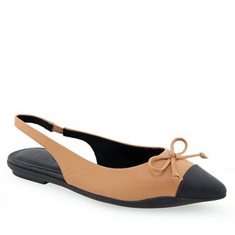 Aerosoles Donna Women's Slingback Leather Ballet Flats