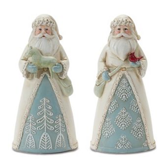 Winter Santa Figurine (Set Of 6)
