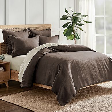 Levtex Home Washed Linen Duvet Cover Set with Shams