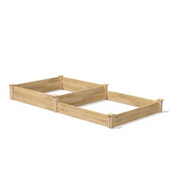 Cedar Wood 2 tier Raised Garden Bed