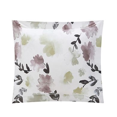 Chic Home Devon Green 6-piece Reversible Floral Pattern Comforter & Sheets Set