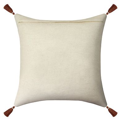 Sonoma Goods For Life Fall Wildflower Print Tassel Detailed Throw Pillow