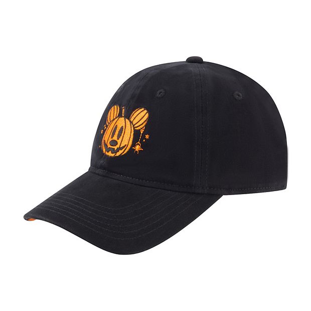 Disney's Mickey Mouse Adult Pumpkin Head With Plaid Underbrim Hat