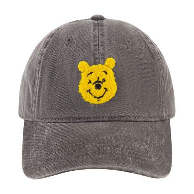 Adult Disney Pooh Head Chenille Patch Dad Cap