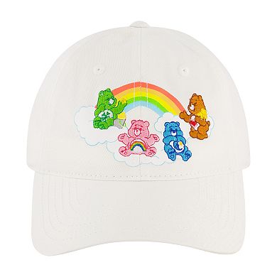 Adult Care Bears Classic Group Rainbow Stripes Baseball Cap