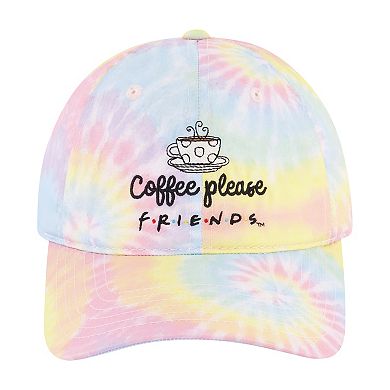 Men's Friends Coffee Please Embroidered Tie Dye Dad Baseball Cap