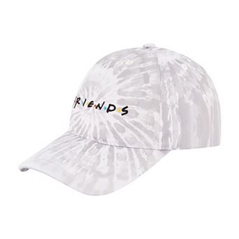 Men's Friends Logo Bleached Tie Dye Baseball Cap