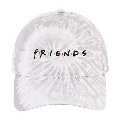 Men's Friends Logo Bleached Tie Dye Baseball Cap