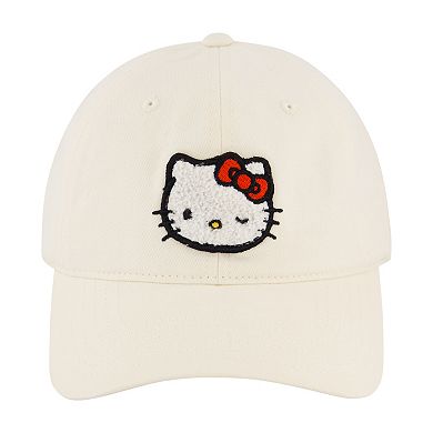 Men's Hello Kitty Chenille Patch Dad Cap