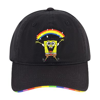 Men's SpongeBob SquarePants Imagination Rainbow Underbrim Print Dad Cap