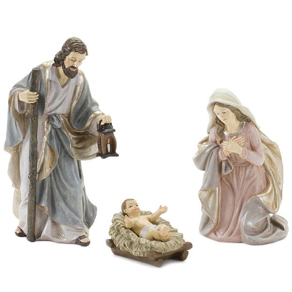 Holy Family Nativity Polyresin Figurines (Set Of 3)