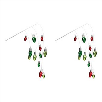 Hanging Holiday Light Spray (set Of 2)