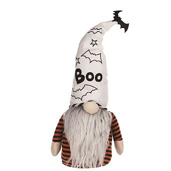 Plush Halloween Ghost Gnome Shelf Sitter 24"H