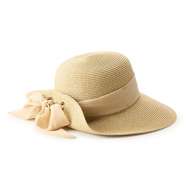 ?HP?VTG 2000s Textured Cream Wide Brim Paper Straw Hat by Nine West Nine West | Accessories | Hpvtg 200s Textured Cream Wide  main image 3
