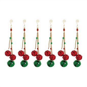 Sleigh Bell Drop Ornament (Set Of 6)