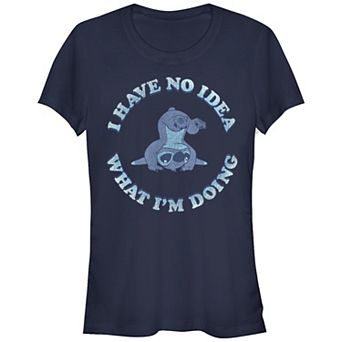 Disney's Lilo & Stitch Juniors' No Idea Stitch Graphic Tee
