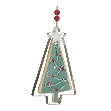 Tree And Star Cookie Cutter Ornament (Set Of 12)