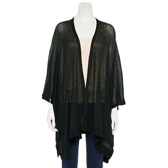 Women's Nine West Ribbed Knit Lightweight Ruana