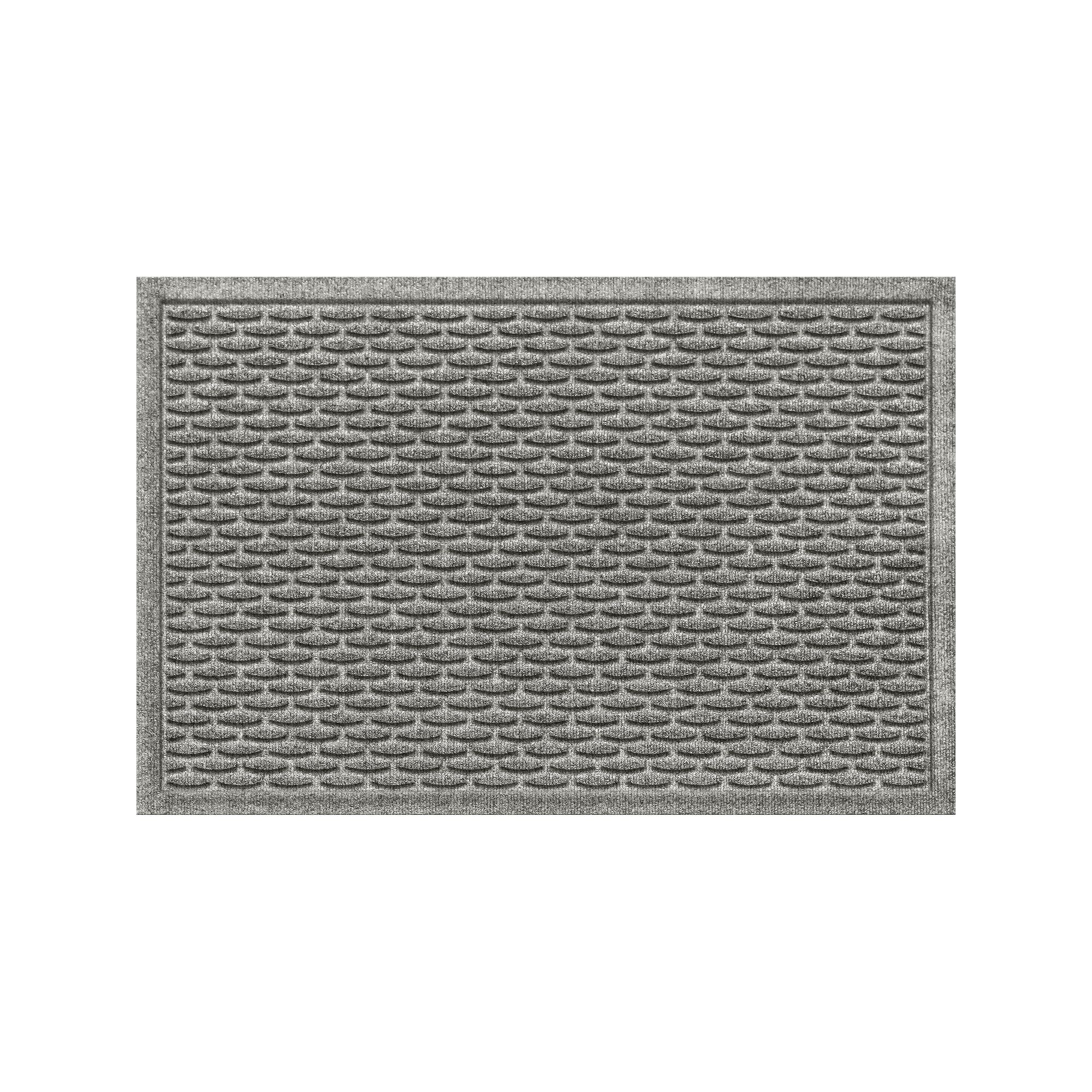 Waterhog Hampton 23 x 35 Indoor / Outdoor Doormat Rug, Medium Gray