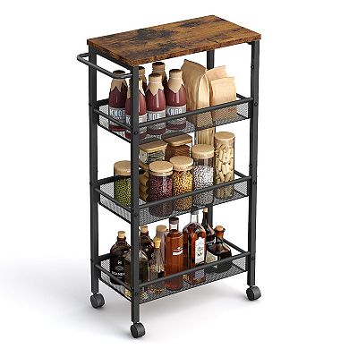 4-tier Rolling Cart