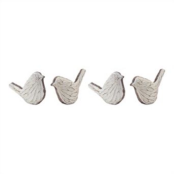 Carved Bird Figurine (set Of 4)