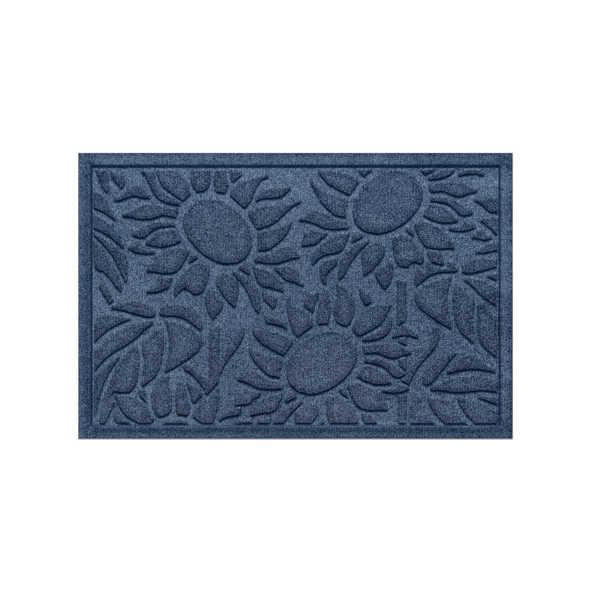 Waterhog Sunshine Day 23 x 35 Indoor / Outdoor Doormat Rug, Blue