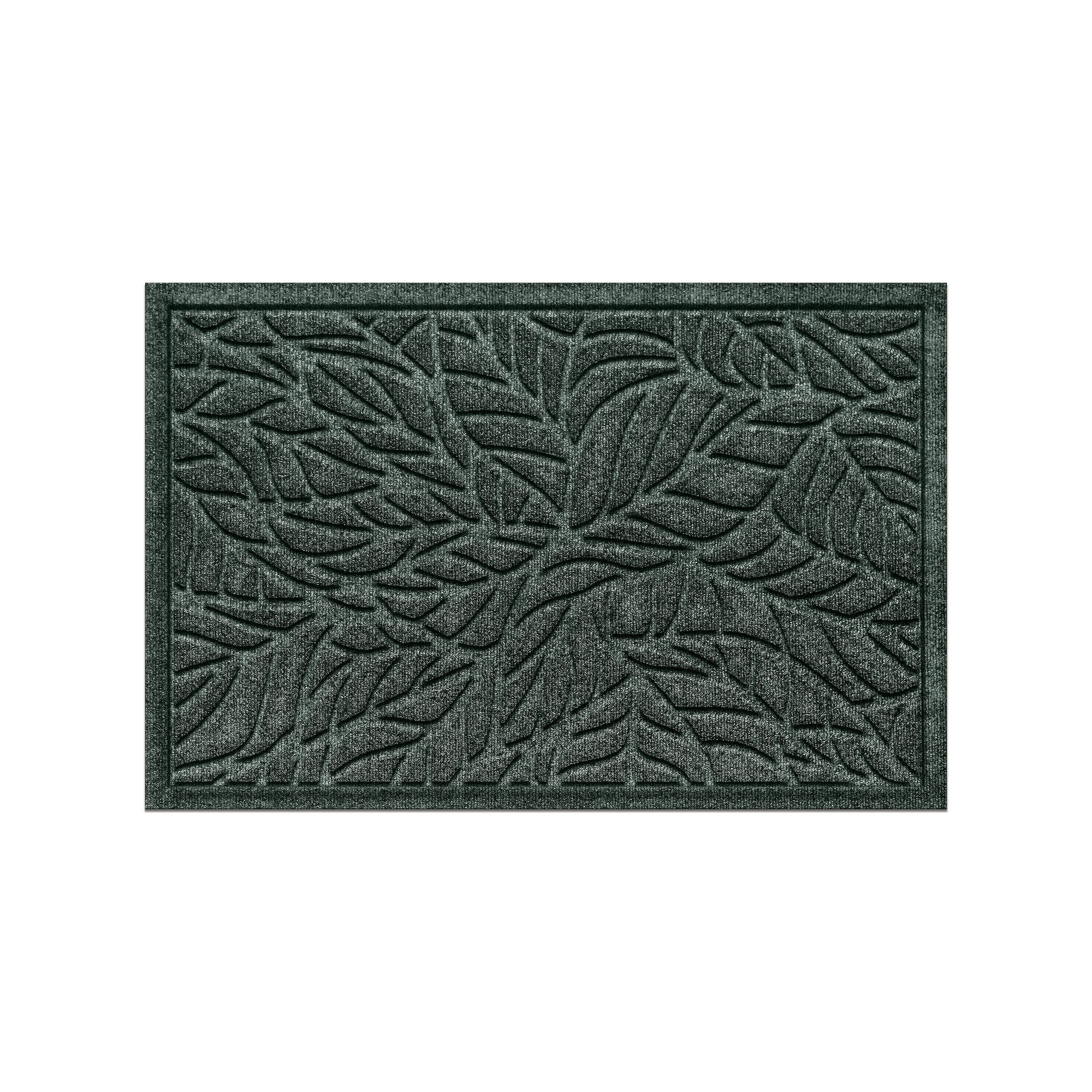 Waterhog Tropical Leaves 23 x 35 Indoor / Outdoor Doormat Rug, Green