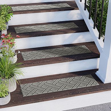 Bungalow Flooring Lattice 8.5" x 30" Indoor/Outdoor Stair Treads, Set of 4