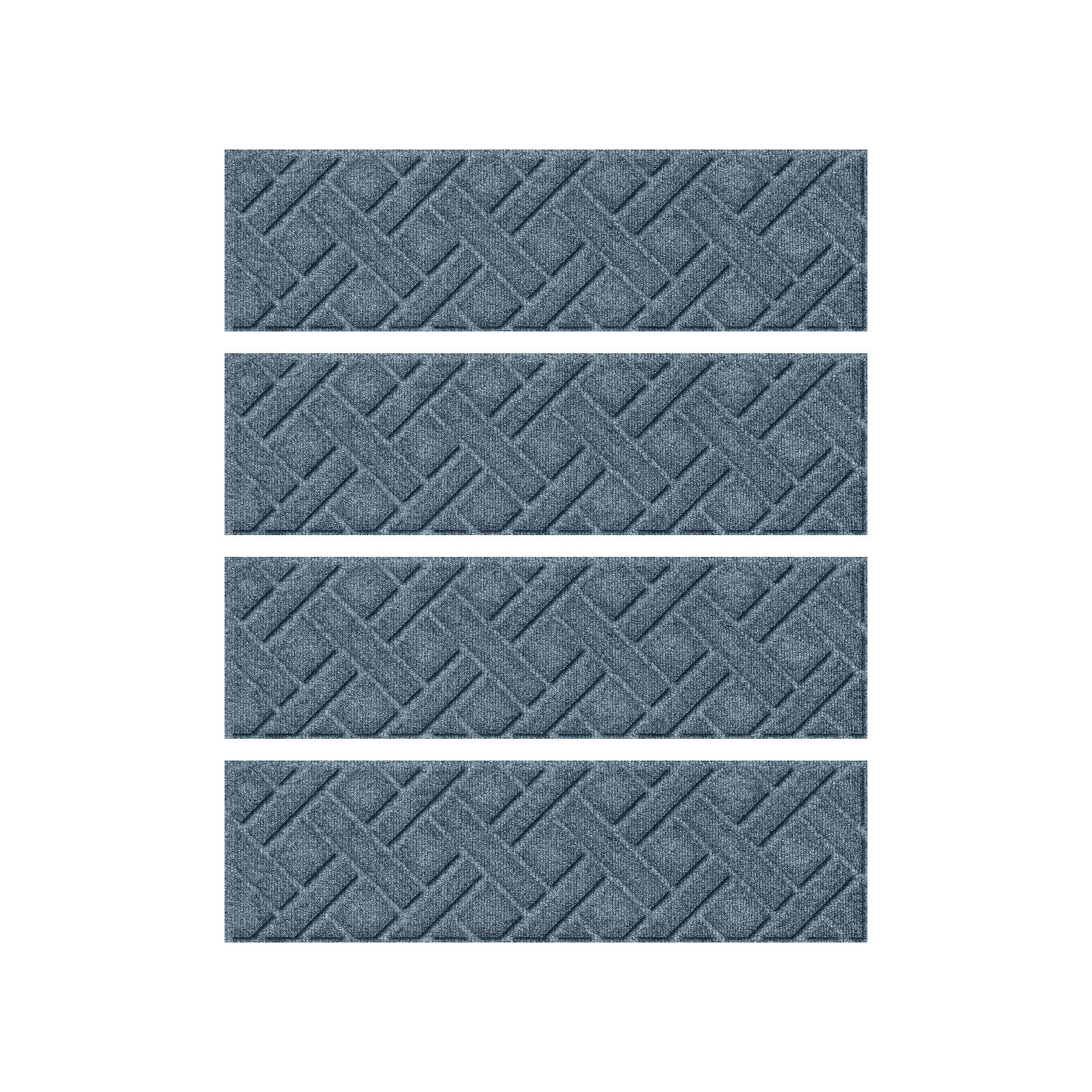 Bungalow Flooring WaterHog Lattice 8.5” x 30” Indoor/Outdoor Stair Trea