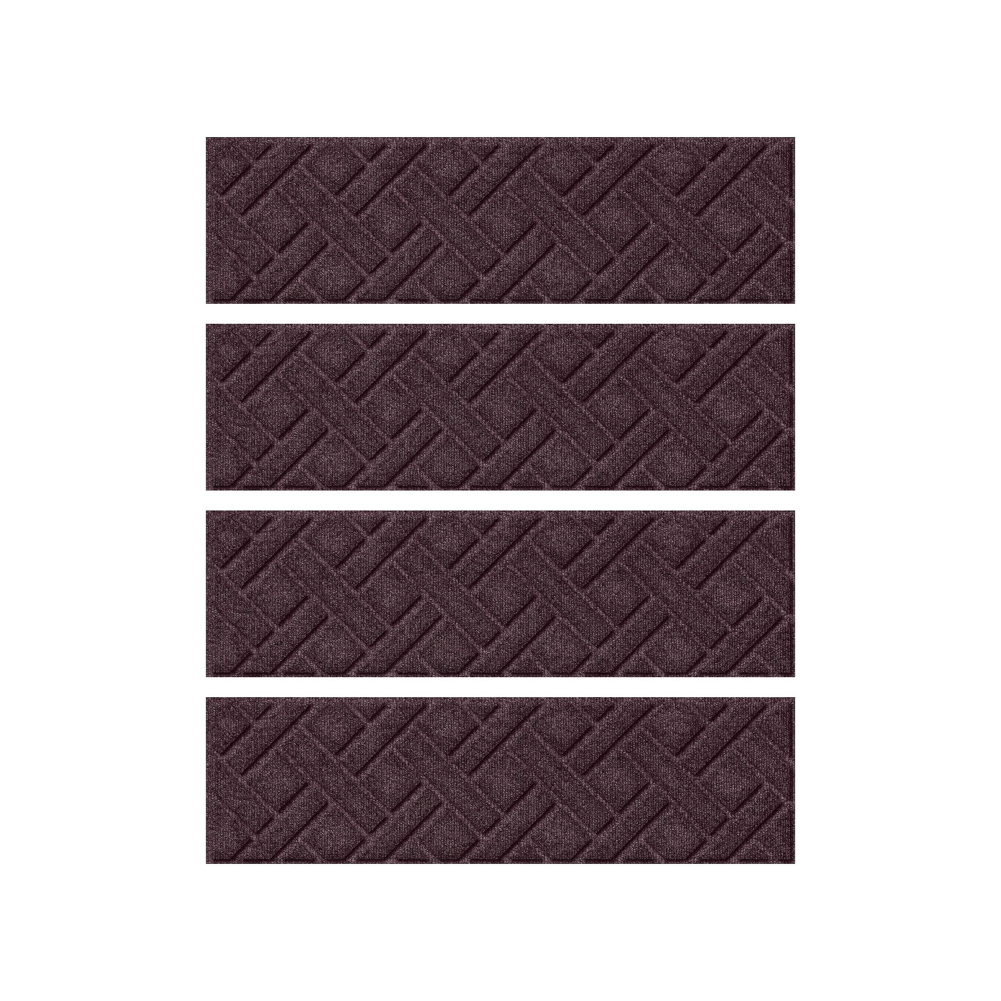 Bungalow Flooring WaterHog Lattice 8.5” x 30” Indoor/Outdoor Stair Trea