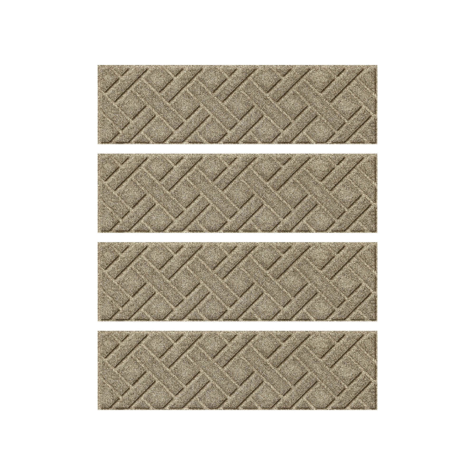 Bungalow Flooring WaterHog Lattice 8.5” x 30” Indoor/Outdoor Stair Trea