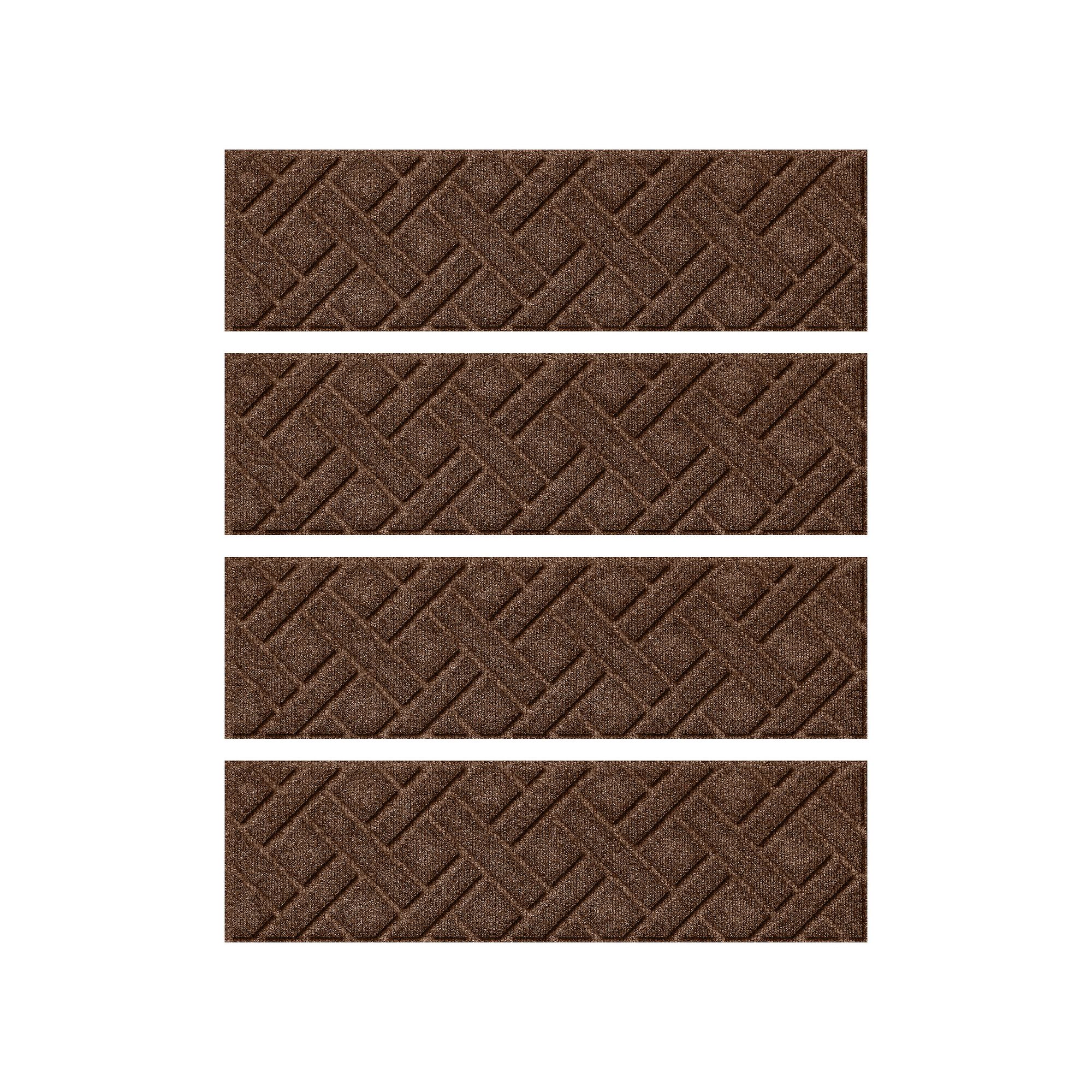 Bungalow Flooring WaterHog Lattice 8.5” x 30” Indoor/Outdoor Stair Trea