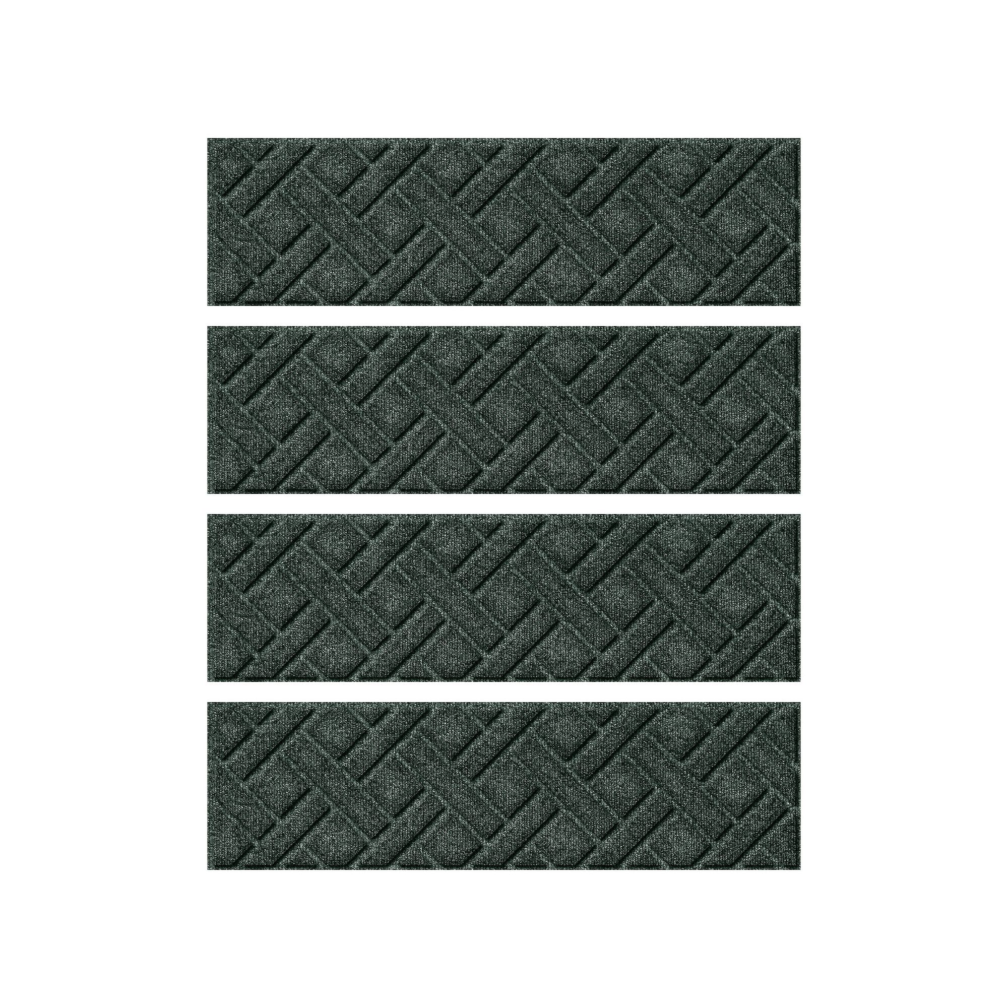 Bungalow Flooring WaterHog Lattice 8.5” x 30” Indoor/Outdoor Stair Trea