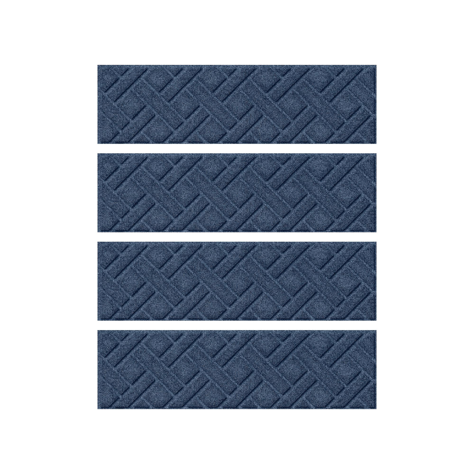 Bungalow Flooring WaterHog Lattice 8.5” x 30” Indoor/Outdoor Stair Trea