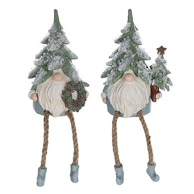 Pine Tree Gnome Shelf Sitter Figurine (Set Of 6)