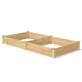 Cedar 4ft X 8ft X 10.5 in Raised Garden Bed