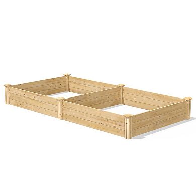Cedar 4ft X 8ft X 10.5in Raised Garden Bed