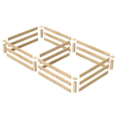 Cedar 4ft X 8ft X 10.5in Raised Garden Bed