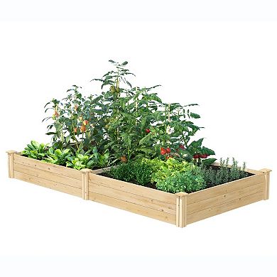 Cedar 4ft X 8ft X 10.5in Raised Garden Bed