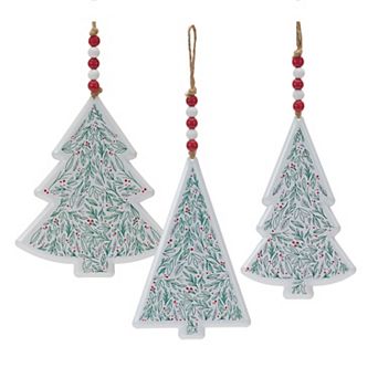 Tree Ornament (Set Of 12) 8.25"h, 8.25"h, 8.5"h Iron