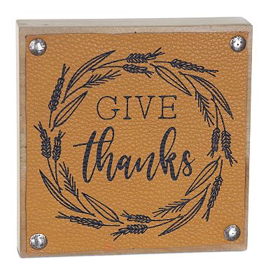 Give Thanks Harvest Sign (set Of 6)