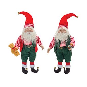 Plush Toy Shop Santa (set Of 2)