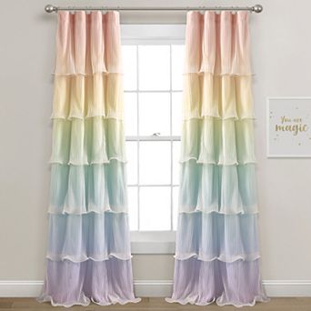 Lush Decor Nerina Rainbow Ombre Window Panels 2 pc Set