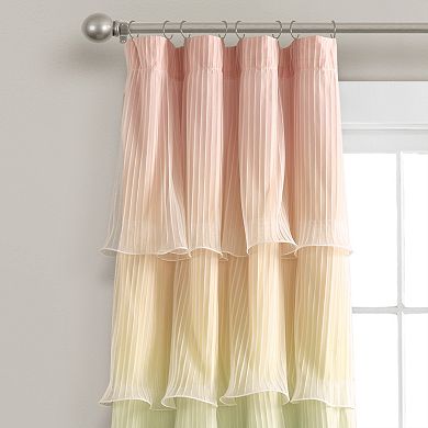 Lush Decor Nerina Rainbow Ombre Window Panels 2-Piece Set